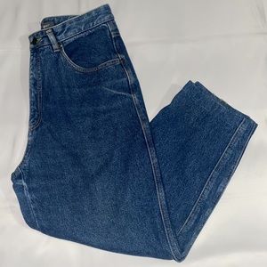 Vintage Liz Wear High Rise Straight Leg Cropped Jeans